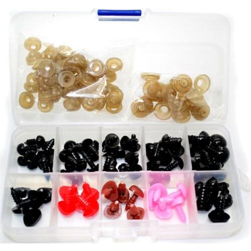 Doll Safety eye + Safety Nose (with washers) Diy doll Toy Accessories Triangle Toy Noses Doll eyes For teddy bear Crafts Puppet