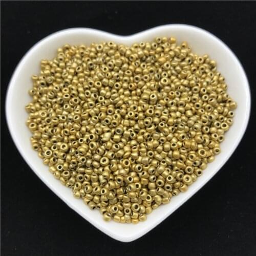 2mm 3mm 4mm Golden Charm Czech Glass Seed Beads For Jewelry Making DIY Bracelet Necklace Accessories