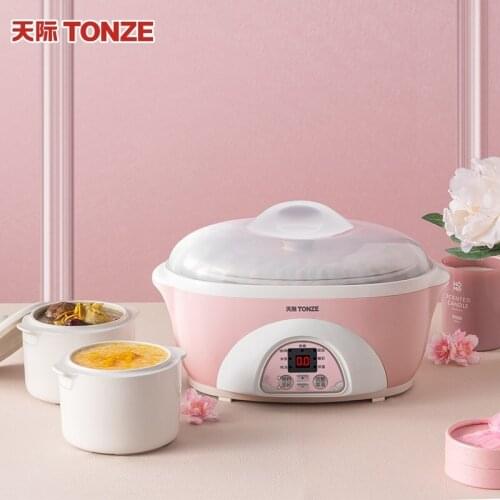 Household intelligent Electric Slow Cooker 1.5L Automatic Mini Electric cooker stew pot with cover steamer sous vide soup pot