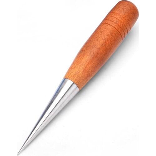 Mail Wooden Handle Coffee Pull Needle Flower Type Conical Stainless Steel Practical Carving Framed Flower Needle Coffee Harness