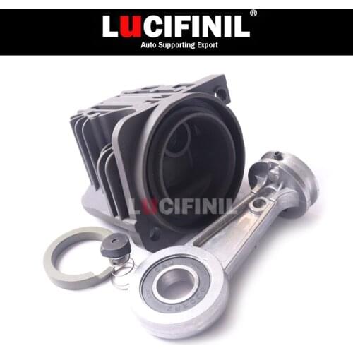 LuCIFINIL New Air Compressor Cylinder Head With Piston Ring Air Pump Rubber Valve With Spring For VWTouareg 7L0698007D