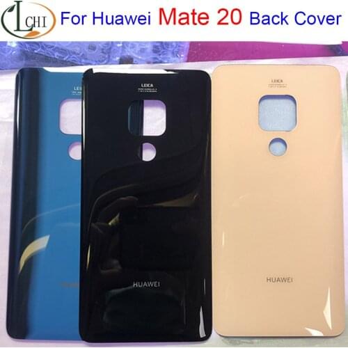 New 6.53" For Huawei mate 20 HMA-AL00 HMA-L09 HMA-L29 Glass Rear Back Door Housing For Huawei Mate 20 Battery Door Cover