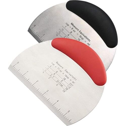 Pastry Scraper Chopper Flour Pastry Cutter With Scale Stainless Steel Dough With Comfortable Handle