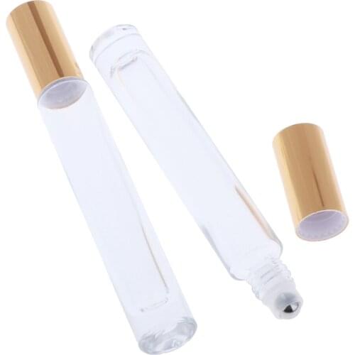 2X Glass Perfume Roller Bottles Essential Oil Roller Bottles for Aroma Oils