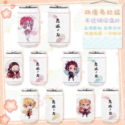 Anime Demon Slayer: Kimetsu no Yaiba Stainless Steel Thermos Cup Vacuum Cup Toy Gifts 350ml