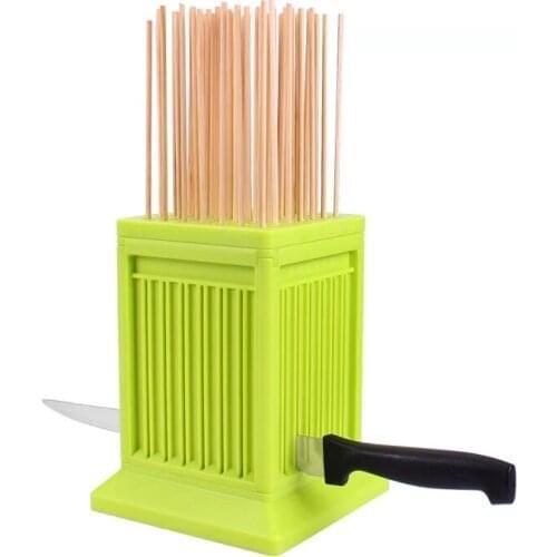 Meat Kabobs Maker for BBQ 49 Holes Bamboo Skewer BBQ Grill Beef Meat Slicer Kebab Brochette Maker Barbecue Tool Magic