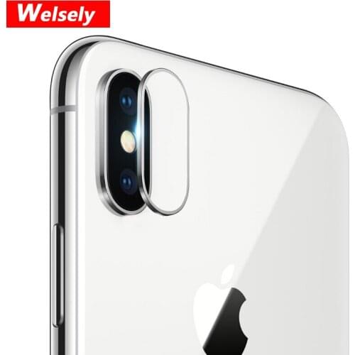 Welsely Rear Camera Lens Protective Ring Cover Protector Protection for iPhone Xs Max Metal Case Luxury Mobile Phone Accessorise
