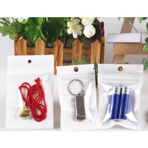 100Pcs Translucent Plastic Bag Mobile Phone Case Container Socks Candies Holder Bulk snack food tools packaging Storage Bags