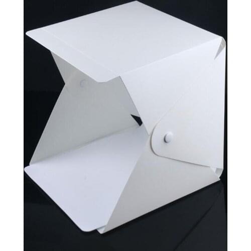 24cm / 9" mini Folding Lightbox Photography Studio Softbox LED Light Soft Box Camera Photo Background Box Lighting Tent Kit