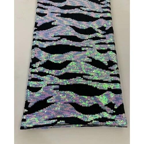 2020 African Sequins Lace Fabric High Quality Velvet Lace Nigerian Lace Fabric French Velvet Lace For Wedding Dress Party