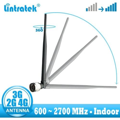 Lintratek GSM 2G 3G 4G Antenna 600~2700mhz Indoor antenna for cellphone signal booster amplifier easy install Repeater antenna