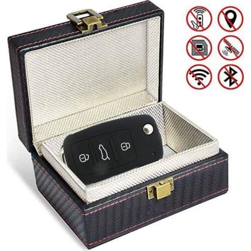 Car Keyless Signal Blocker RFID Faraday Key Fob Protector Anti Theft Faraday Box Prevent Your Key Fob Key Fob from Being Scanned