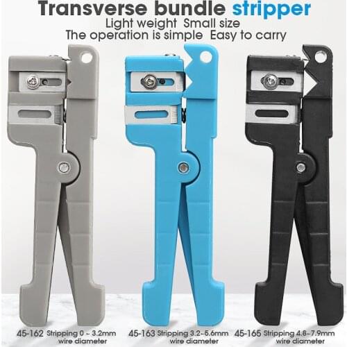 Free Shipping Fiber Optic Stripper 45-162 45-163 45-165 Coaxial Cable Stripper Optical Cable Slitter Wire Stripper