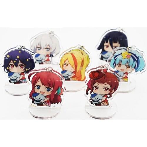 New Zombieland Saga Zombie Sakura Ai Junko Lily Tae Yugiri Keychain Charms Phone Pendant Key chain