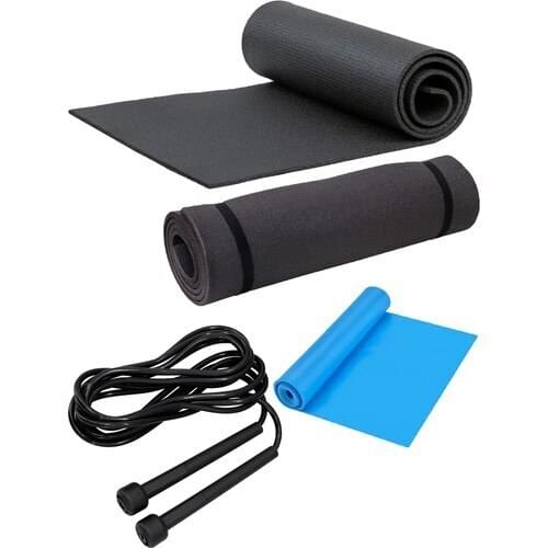 Glamonda Pilates Mat Pilates Band and Jump Corded Pilates Set