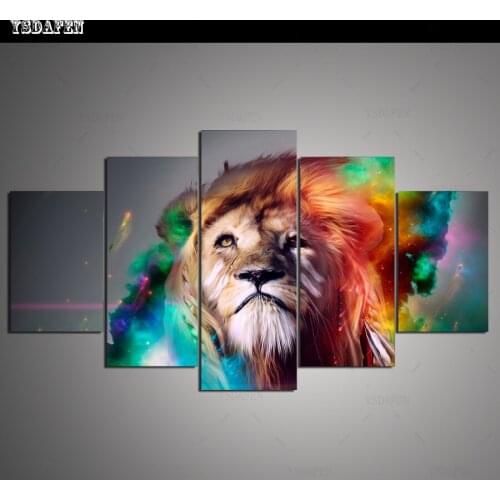 HD print olieverf Film modulaire foto Scenery poster kind room decor woondecoratie 5 stks canvas art z437