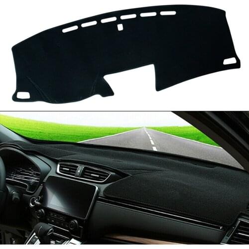 Car Dashboard Dash Mat Dashmat Sun Cover Pad Fit For Honda CRV 2017 2018 2019 2020 Left Hand Drive Non-Slip Black