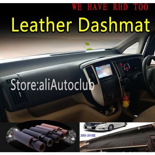 For nissan Serena C25 2005 2006 2007 2010 Leather Dashmat Dashboard Cover Dash Mat Sunshade Carpet Car Styling auto accessories