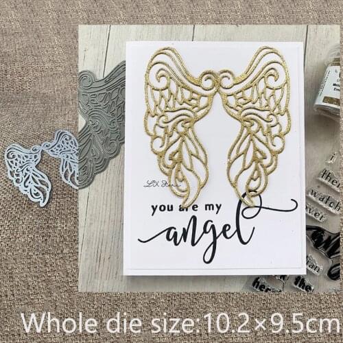 XLDesign Craft Metal Cutting Dies stencil mold Angel Wings decoration scrapbook Album Paper Card Craft Embossing die cuts