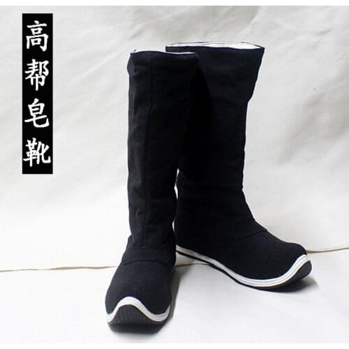 Traditional Chinese Style Men Women Ancient Hanfu Cosplay Shoes Retro Oriental Opera knight Boots Casual Performance Footwear