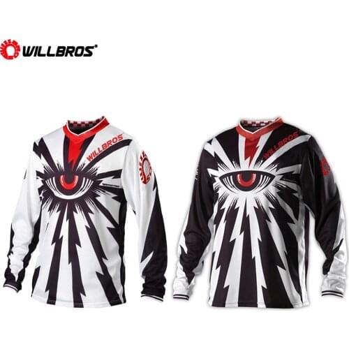 New Arrival Willbros GP Air Jersey Cyclops Cycling Motocross Motorbike Summer T-shirt Downhill Bike Offroad Mens Long Sleeve