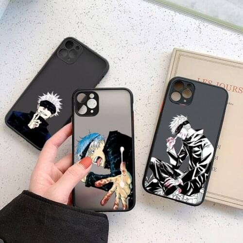 Jujutsu Kaisen Phone Case For iphone 12 11 7 8 plus mini x xs xr pro max matte transparent cover