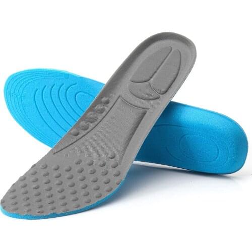 Comfortable Replacement Shoe Insole Inserts, Foot Massage Breathable Shoe Soles Relief Insoles for Working Daily Uses-Gray
