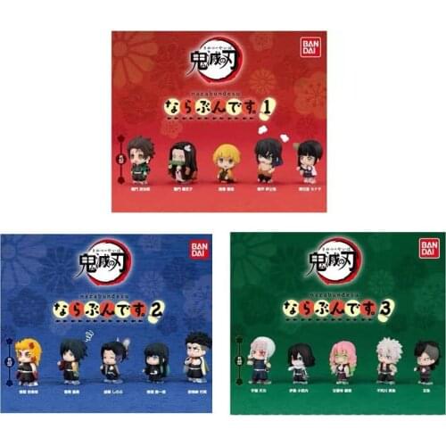In Stock Bandai Kimetsu no Yaiba Kamado Nezuko Hashibira Inosuke Kanroji Mitsuri Gashapon PVC figure model Figurals Dolls