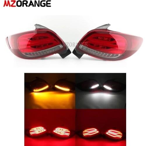 LED Tail Light For Peugeot 206 206CC 2004 2005 2006 2007 2008 Rear Tail Lamp Turn Signal Brake Stop Bumper Car Styling