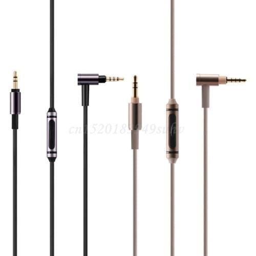 Replacement Audio Silver Cable Remote Mic For -SONY MDR-100ABN 1A MDR-100X MSR7 WH-1000XM2 XM3 XM4 WH-H900N 800