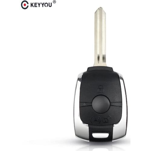 KEYYOU Buttons Replacement Remote Key Shell Case Fob for SsangYong Actyon Kyron Rexton Korando Replacement part