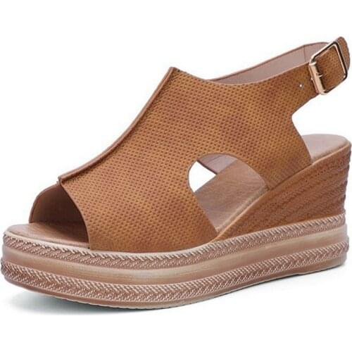 2021 New Womens Sandals Summer Platform Shoes Peep Toe Size 41 42 43 qq013