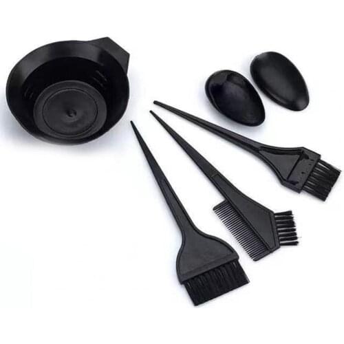 1 Set Hair Dye Brush Skin-friendly Anti-deform ABS Hair Dye Coloring Brush Kit Hair Coloring Brush Kit with Mixing Bowl Kit