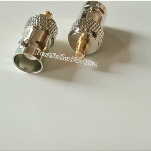 1Pcs MCX MALE Connector TO BNC FEMALE CONNECTOR ADAPTER COAX CABLE STRAIGHT
