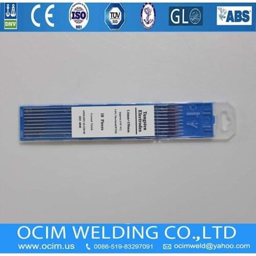 100PCS/LOT WT20 Red Tip Tungsten Electrode Red Colour 1.6*150mm (1/16*5.9)