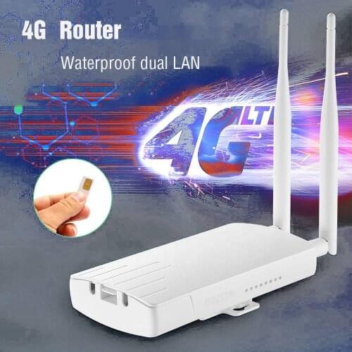 150Mbps 4G Router IP66 Waterproof Outdoor CPE CAT4 LTE SIM LAN WiFi Router Smart 4G Modem IOT IP Camera Outside WiFi Coverage