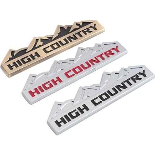 1X 3D High Country emblem Car Stickers Badge Texas Edition Star Limited Emblem Refitted For JEEP Car Styling