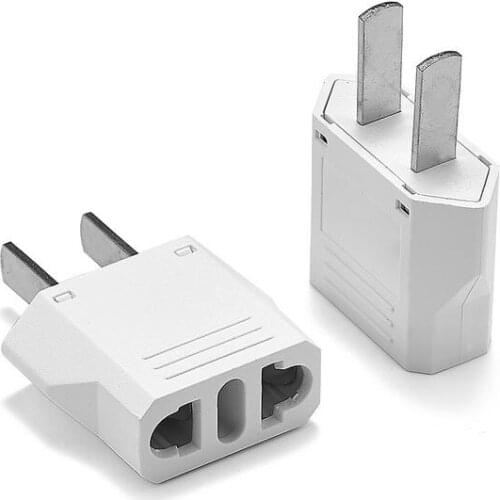 300pcs US American Japan CN Plug Adapter European EU To US Travel Adapter Electric Power Charger Sockets AC Converter Outlet