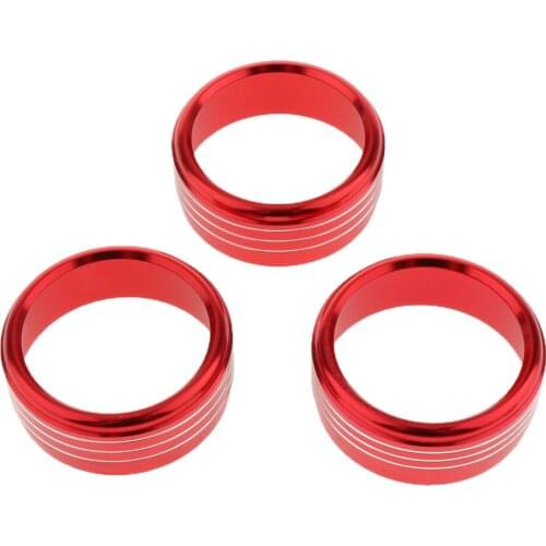 3X Air Condition Button Covers Control Knob Ring for Impreza