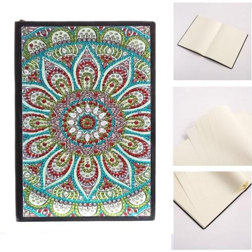 DIY Flower Special Shaped Diamond Painting 50 Pages A5 Notebook Diary Book multi Patterns DIY Special Shaped Diamond Paintings