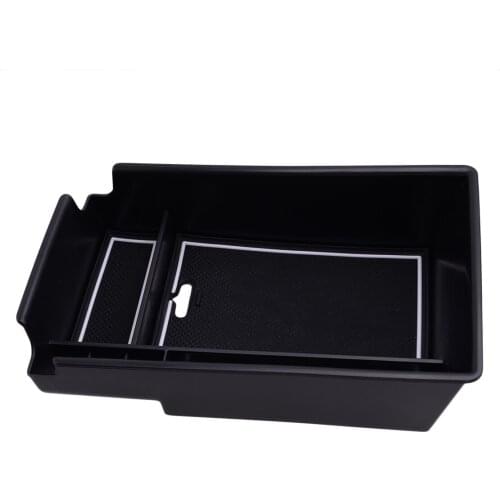 Car Black ABS Non Slip Center Console Armrest Storage Box Tray Fit For Hyundai Sonata 2020 Accessories
