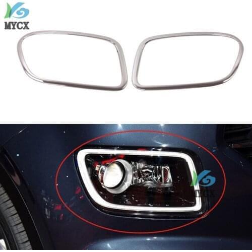 For Hyundai Venue 2019 2020 ABS Chrome Headlight Headlamp Frame Decoration Cover Trim Car Styling