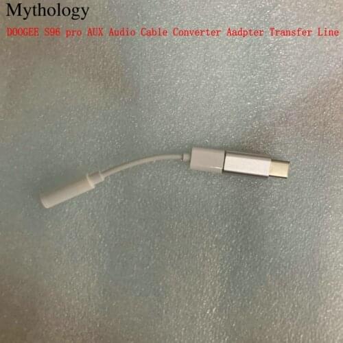 For DOOGEE S96 Pro Headphone 3.5mm Type-C Earphone AUX Audio Cable Converter Aadpter Transfer Line