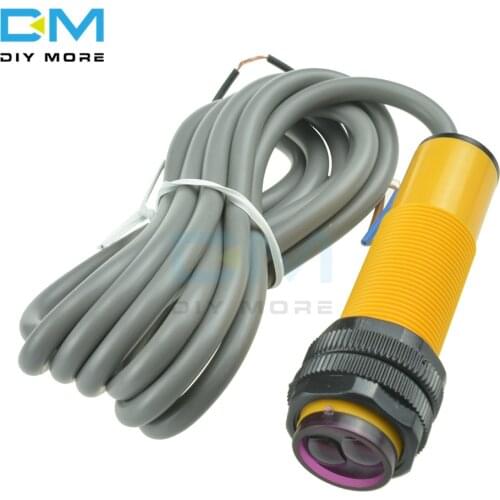 E18-D50NK Diffuse Reflectance Infrared Obstacle Avoidance Sensor Proximity Switches NPN Infrared Photoelectric Switch DC5V Robot
