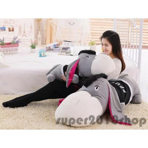 Giant Lovely Donkey Plush Soft Toy Animal Pillow Doll Stuffed Birthday Gift 2019 Toys for Children Plush/Nano Doll PP Cotton