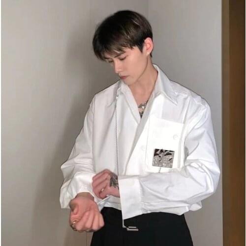 IMGININ Men's Long Shirts