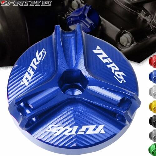 Motorcycle Accessories Aluminum Engine Oil Drain Plug Sump Nut Cup Cover For Yamaha YZF-R6S YZF R6S 2006 2007 2008 2009 2010