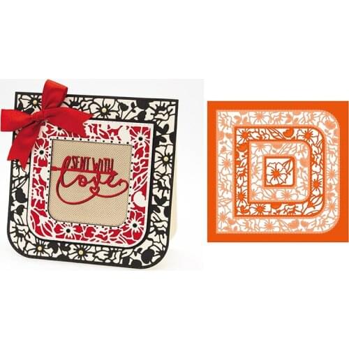 Multilayer Frame Metal Cutting Dies Stencils for DIY Scrapbooking Photo Album Decorative Embossing Paper Card Crafts Die Cut