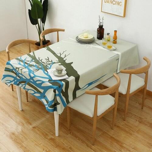 Nordic Ins Style Home Decor Table Cloth Waterproof Table Cover Cotton and Linen Material Tablecloth nappe de table T430