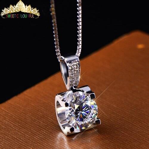 Jewelry 18K gold moissanite Diamond Necklace Wedding gifts HI002